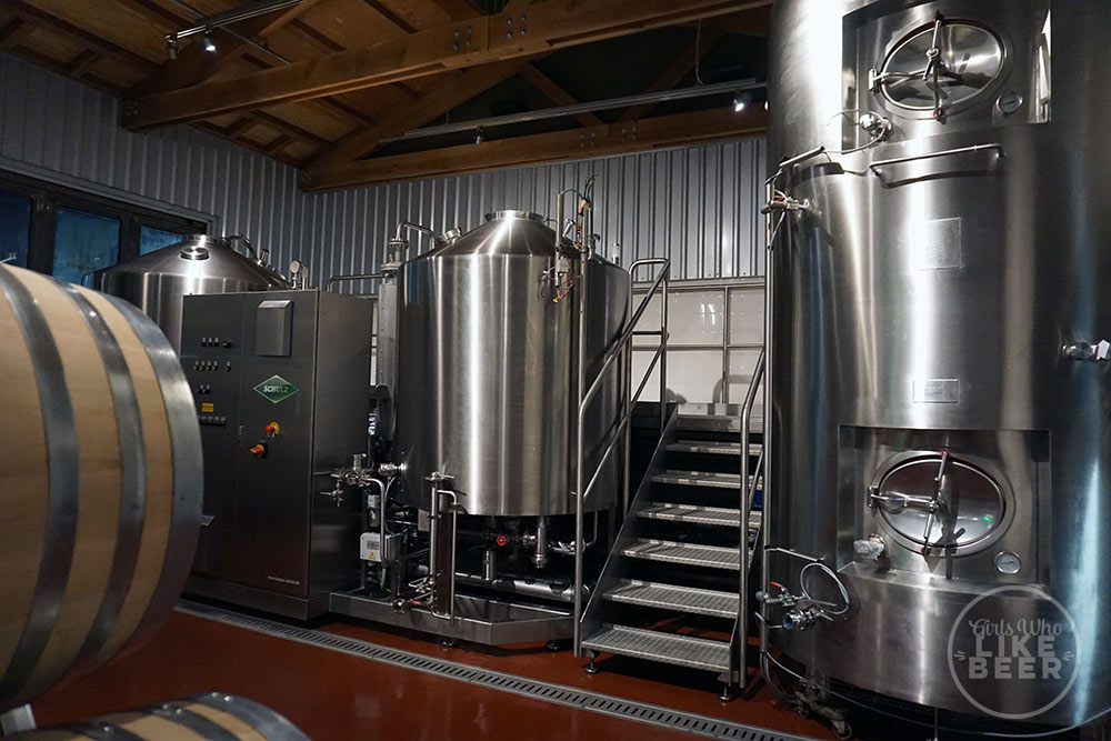 Not yet hooked in - the pilot brewhouse will hopefully be operating soon