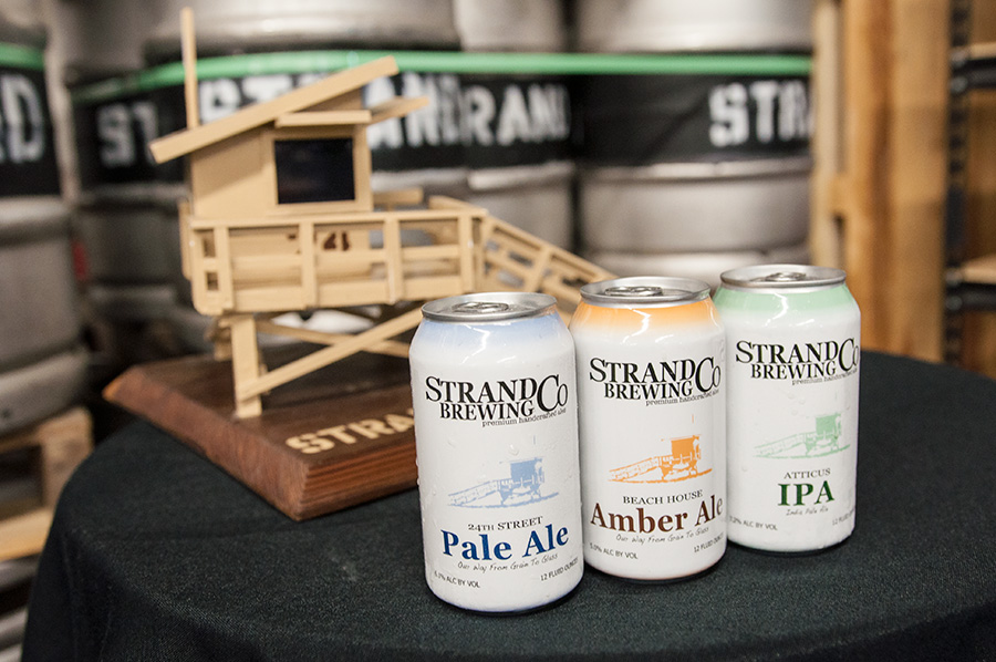 Strand Brewing's new line of cans