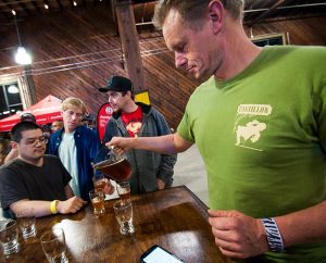 Cantillon pouring at Shelton Brothers Festival 2014